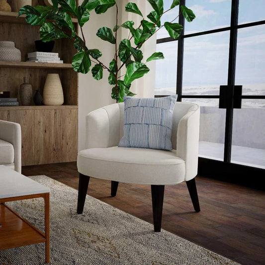 May Striped Outdoor Throw Pillowss-Outdoor Pillows-LOOMLAN-LOOMLAN