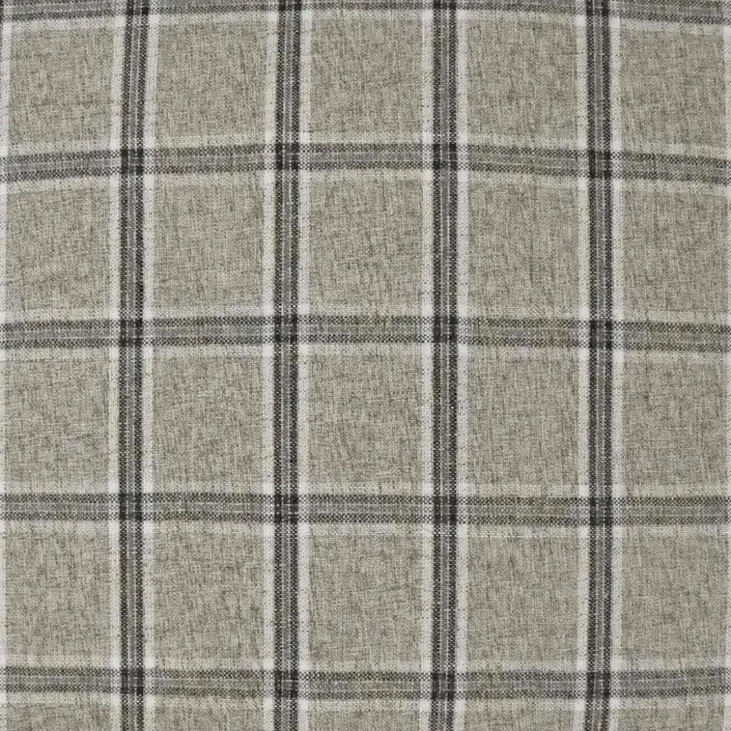 Mayfair Zinc Plaid Check Grey Large Throw Pillow Insert - LOOMLAN - D.V. Kap - Throw Pillows