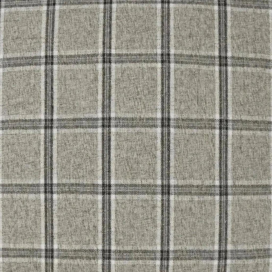 Mayfair Zinc Plaid Check Grey Large Throw Pillow Insert - LOOMLAN - D.V. Kap - Throw Pillows