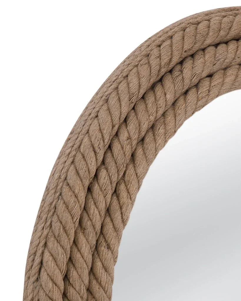 Mayflower Rope Design Round Wall Mirror - LOOMLAN - Bassett Mirror - Wall Mirrors