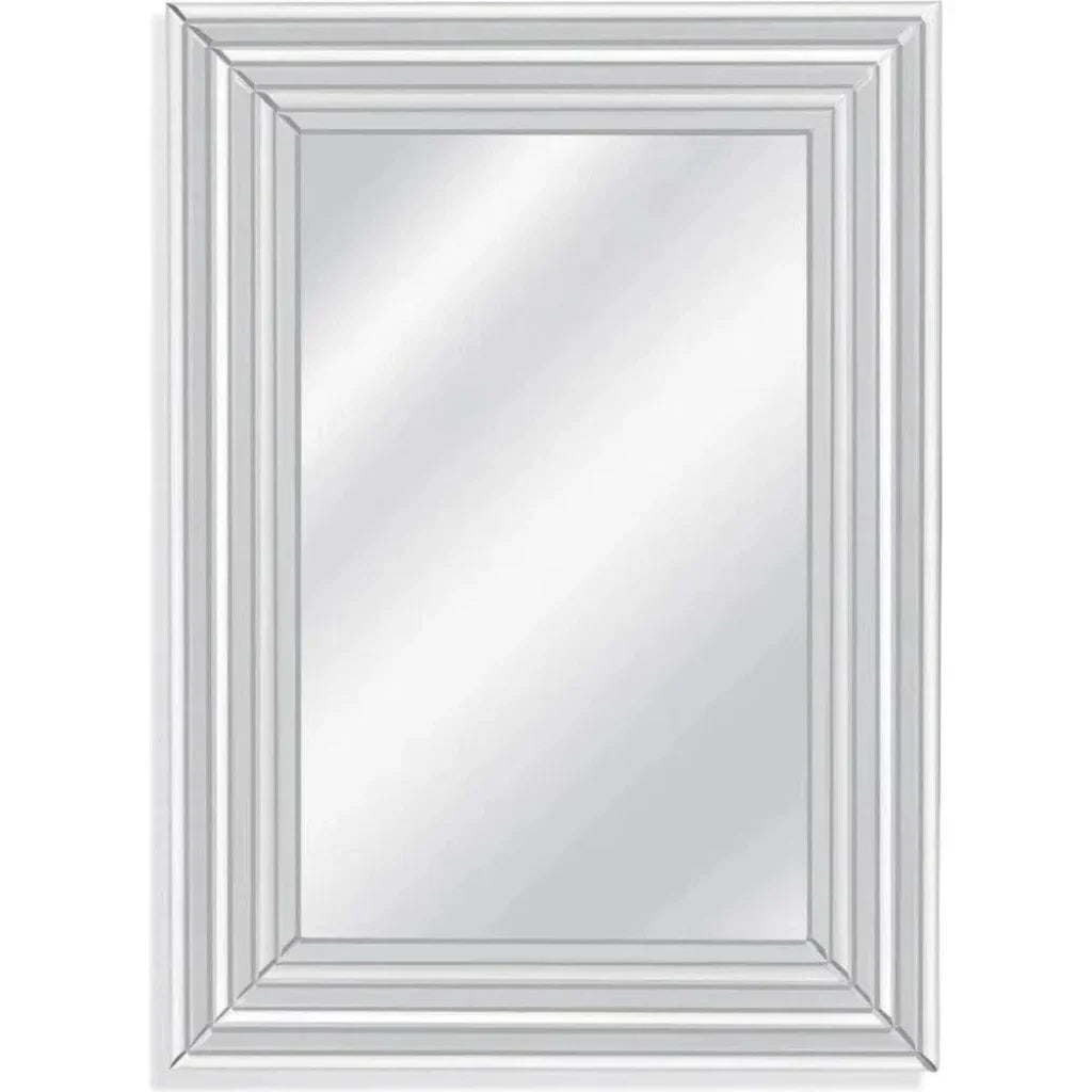 McKinley Wood Silver Vertical Wall Mirror - LOOMLAN - Bassett Mirror - Wall Mirrors