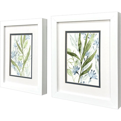 Meadow Blues I Canvas Art 2PC