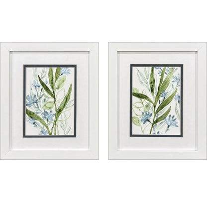 Meadow Blues I Canvas Art 2PC