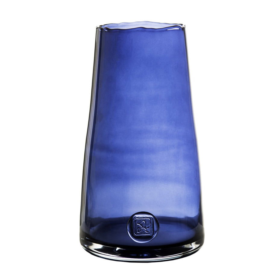 Abigails Medallion Blue Glass Vase