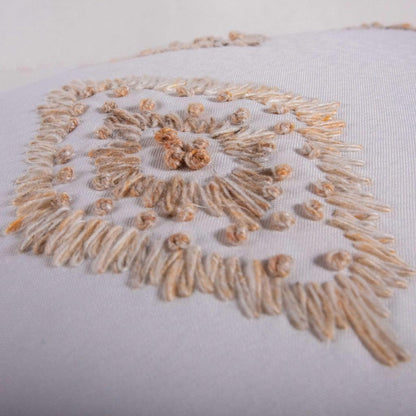 Medallion Ivory Outdoor Throw Pillows-Outdoor Pillows-LOOMLAN-LOOMLAN