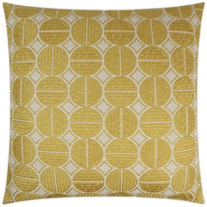 Medallions Mustard Yellow Throw Pillow Insert - LOOMLAN - D.V. Kap - Throw Pillows
