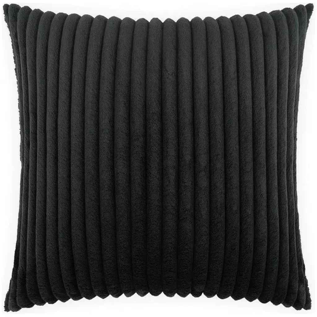 Megga Jet Black Throw Pillow With Insert - LOOMLAN - D.V. Kap - Throw Pillows