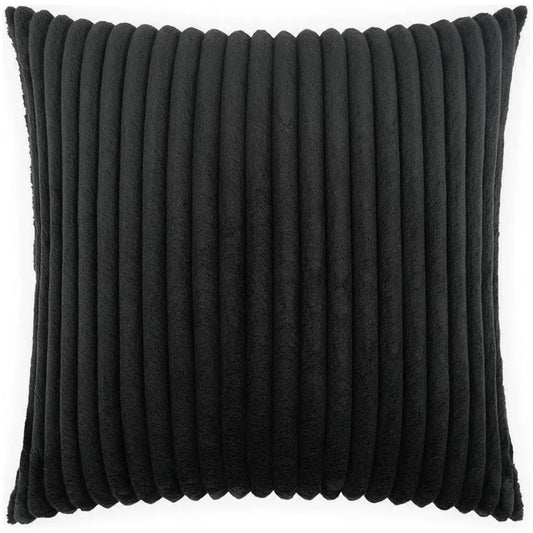 Megga Jet Black Throw Pillow With Insert - LOOMLAN - D.V. Kap - Throw Pillows