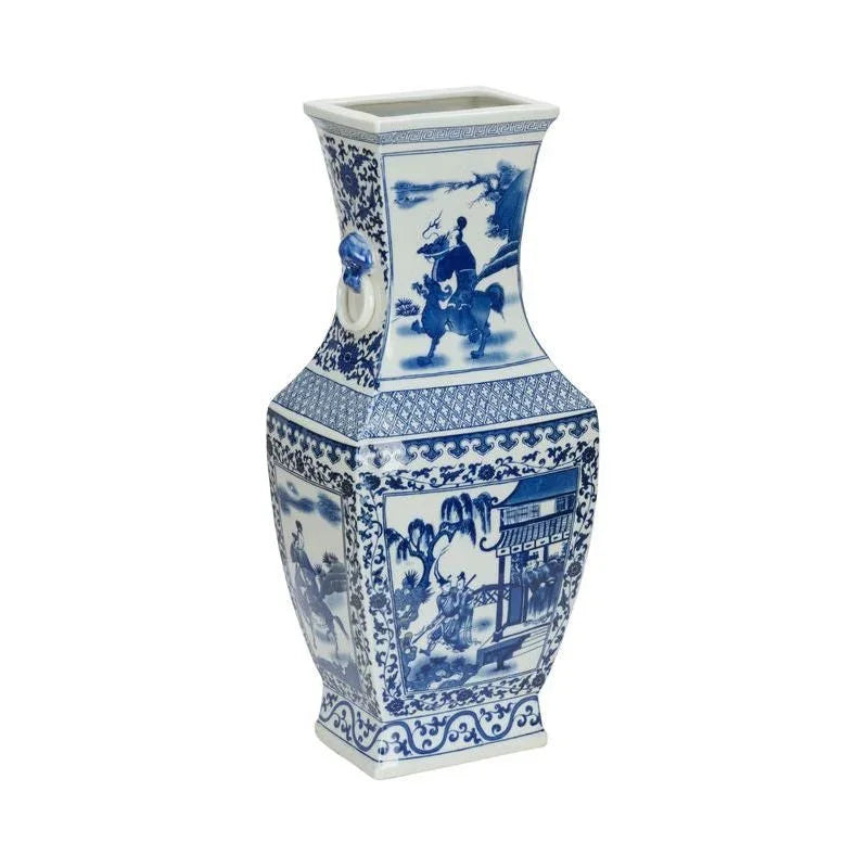 Meiling Dragon Porcelain Made Vase - LOOMLAN - Chelsea House - Vases & Jars
