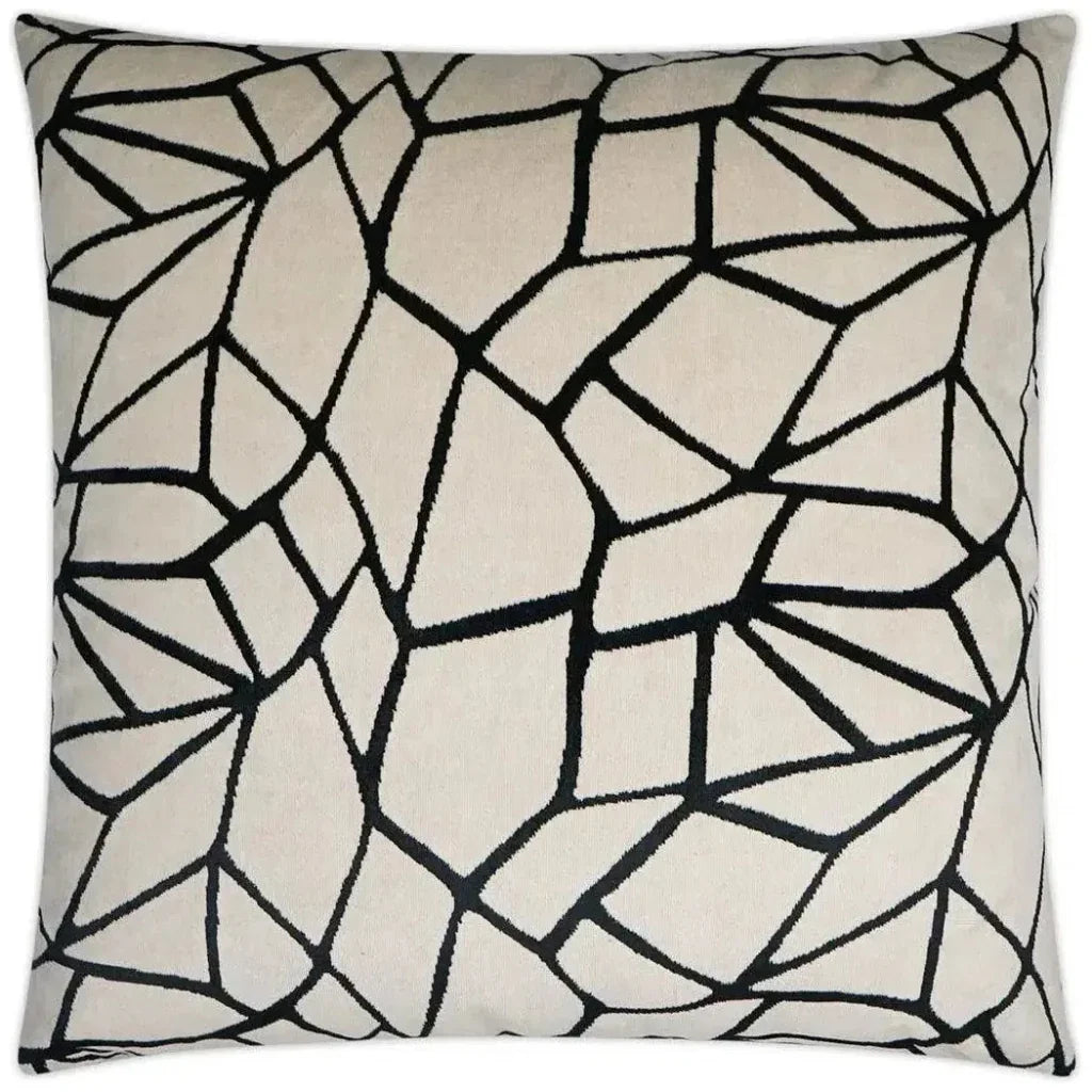 D.V. Kap Melawi Abstract Black Large Throw Pillow Insert