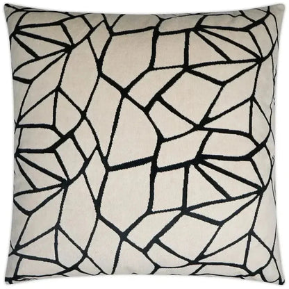D.V. Kap Melawi Abstract Black Large Throw Pillow Insert