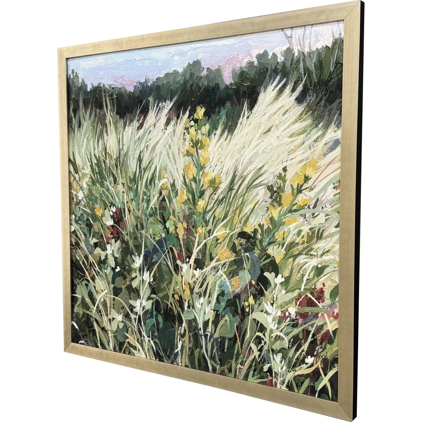 Memory of This Wood Frame Green Canvas Art