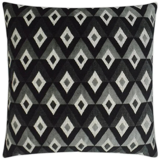 Meta Ebony Black Throw Pillow With Insert - LOOMLAN - D.V. Kap - Throw Pillows