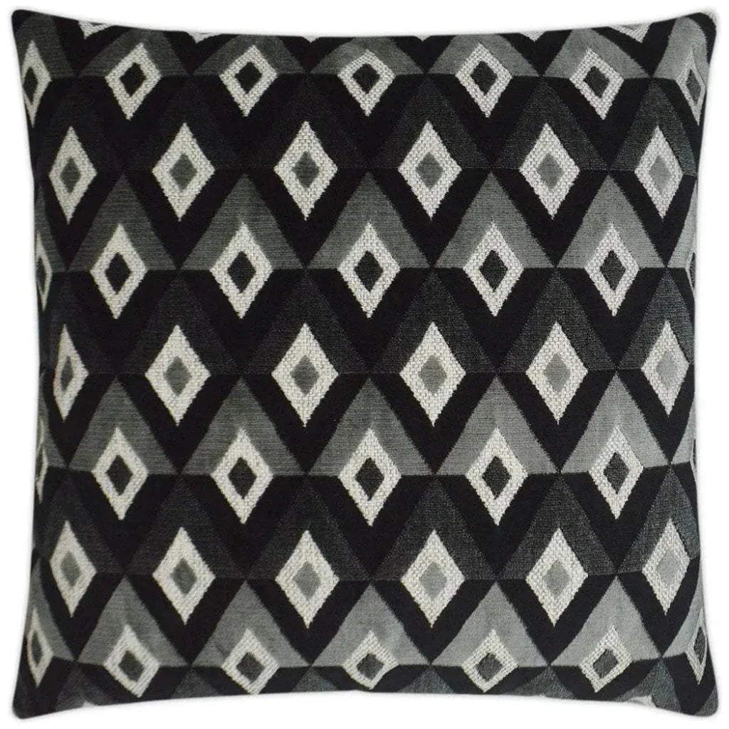 D.V. Kap Meta Ebony Black Throw Pillow With Insert
