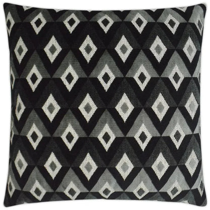 D.V. Kap Meta Ebony Black Throw Pillow With Insert