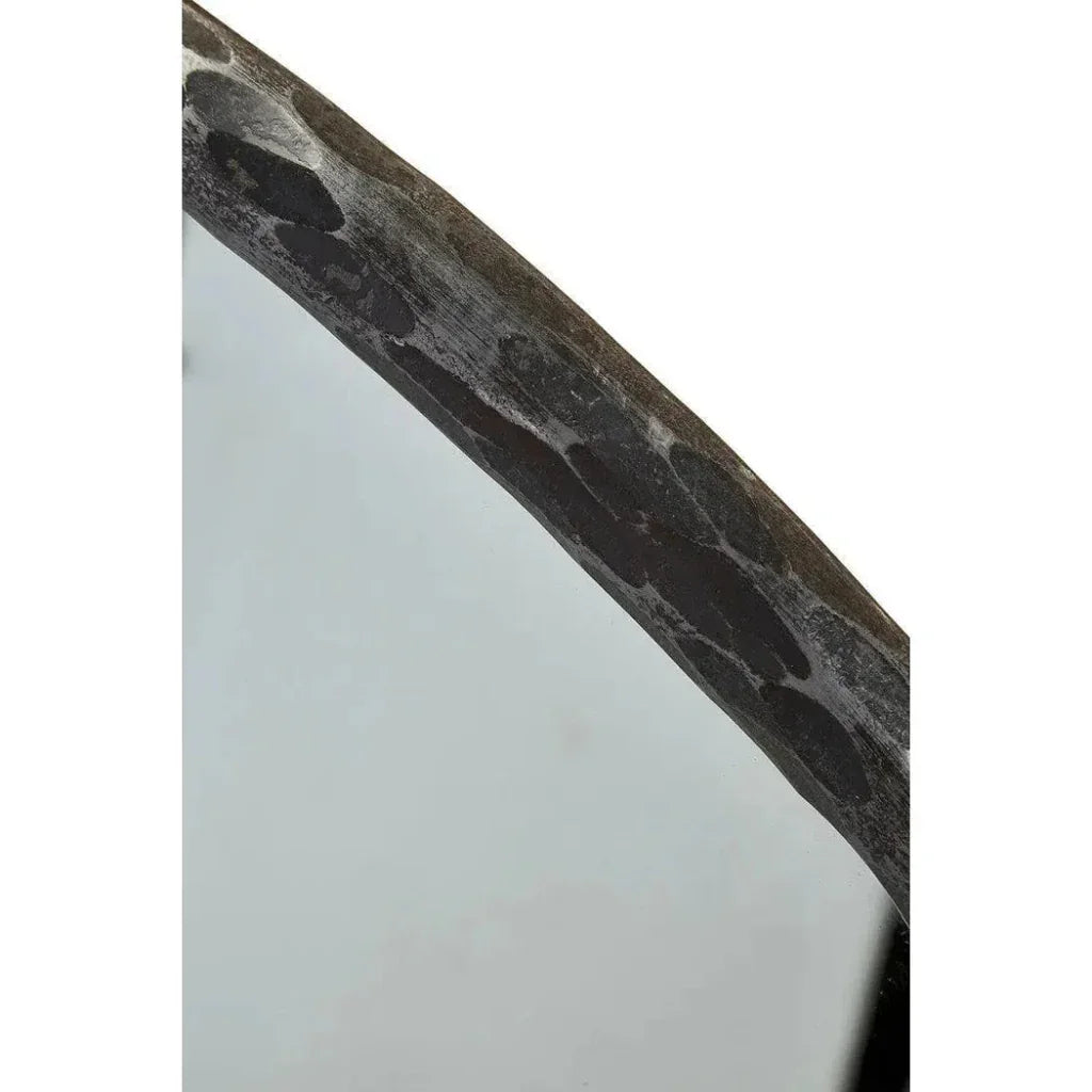 Metal Edge Round Mirror - LOOMLAN - Furniture Classics - Wall Mirrors