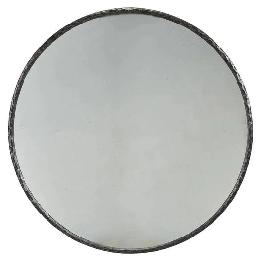 Metal Edge Round Mirror - LOOMLAN - Furniture Classics - Wall Mirrors
