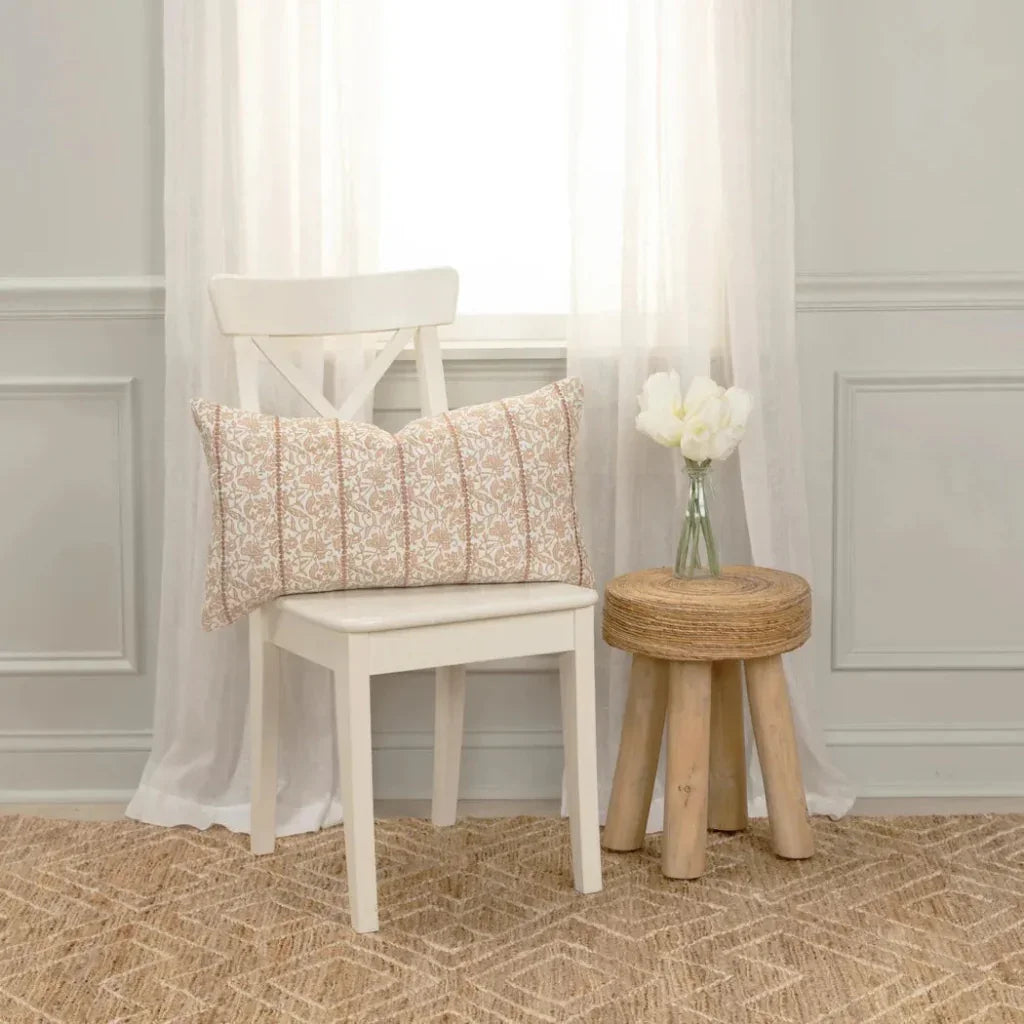 Mia Botanical Long Lumbar Pillow For Bed - LOOMLAN - LOOMLAN - Throw Pillows