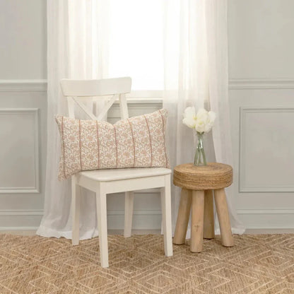 Mia Botanical Long Lumbar Pillow For Bed - LOOMLAN - LOOMLAN - Throw Pillows