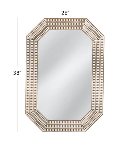 Michael White Geometric Design Wall Mirror - LOOMLAN - Bassett Mirror - Wall Mirrors