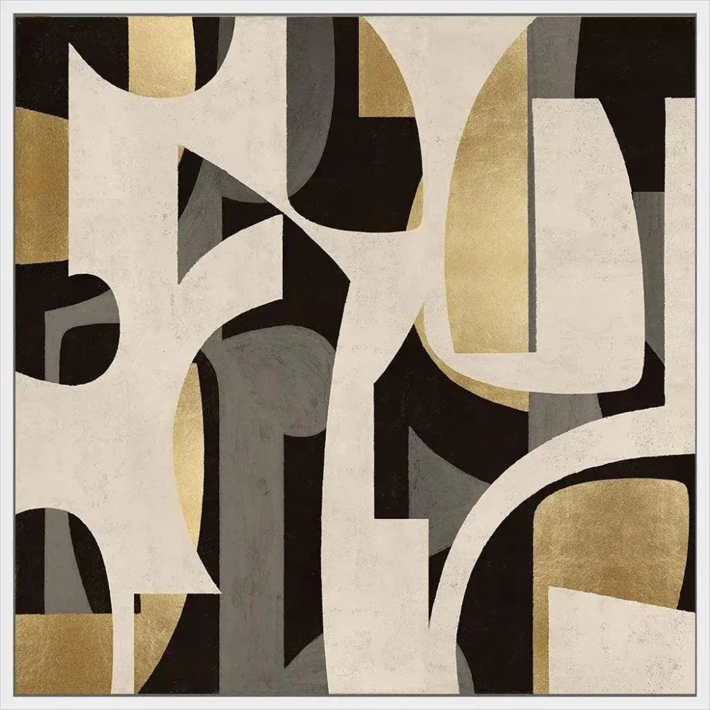 Mid Century Abstract d Canvas Wall Art For Living Room - LOOMLAN - LOOMLAN - Canvas Art