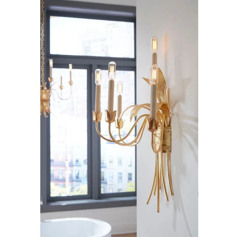 Mignon Iron Made Golden Wall Sconce - LOOMLAN - Wildwood - Wall Sconces