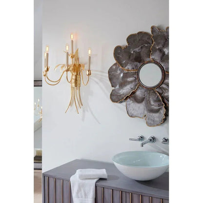 Mignon Iron Made Golden Wall Sconce - LOOMLAN - Wildwood - Wall Sconces