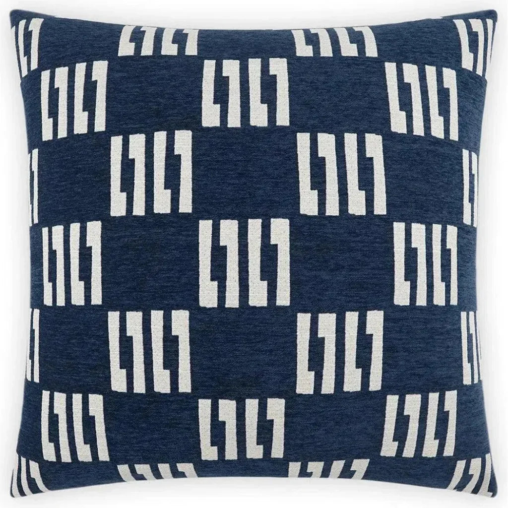 Milo Navy Blue Throw Pillow With Insert - LOOMLAN - D.V. Kap - Throw Pillows