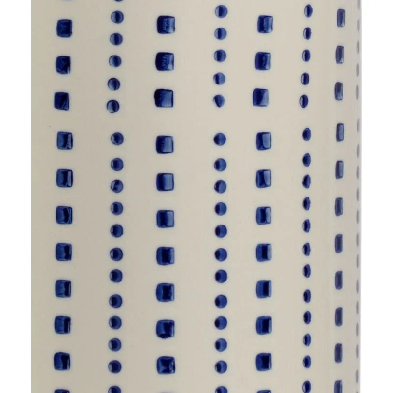 Milton Hand - Painted Ceramic Blue Pattern Table Lamp - LOOMLAN - Chelsea House - Table Lamps