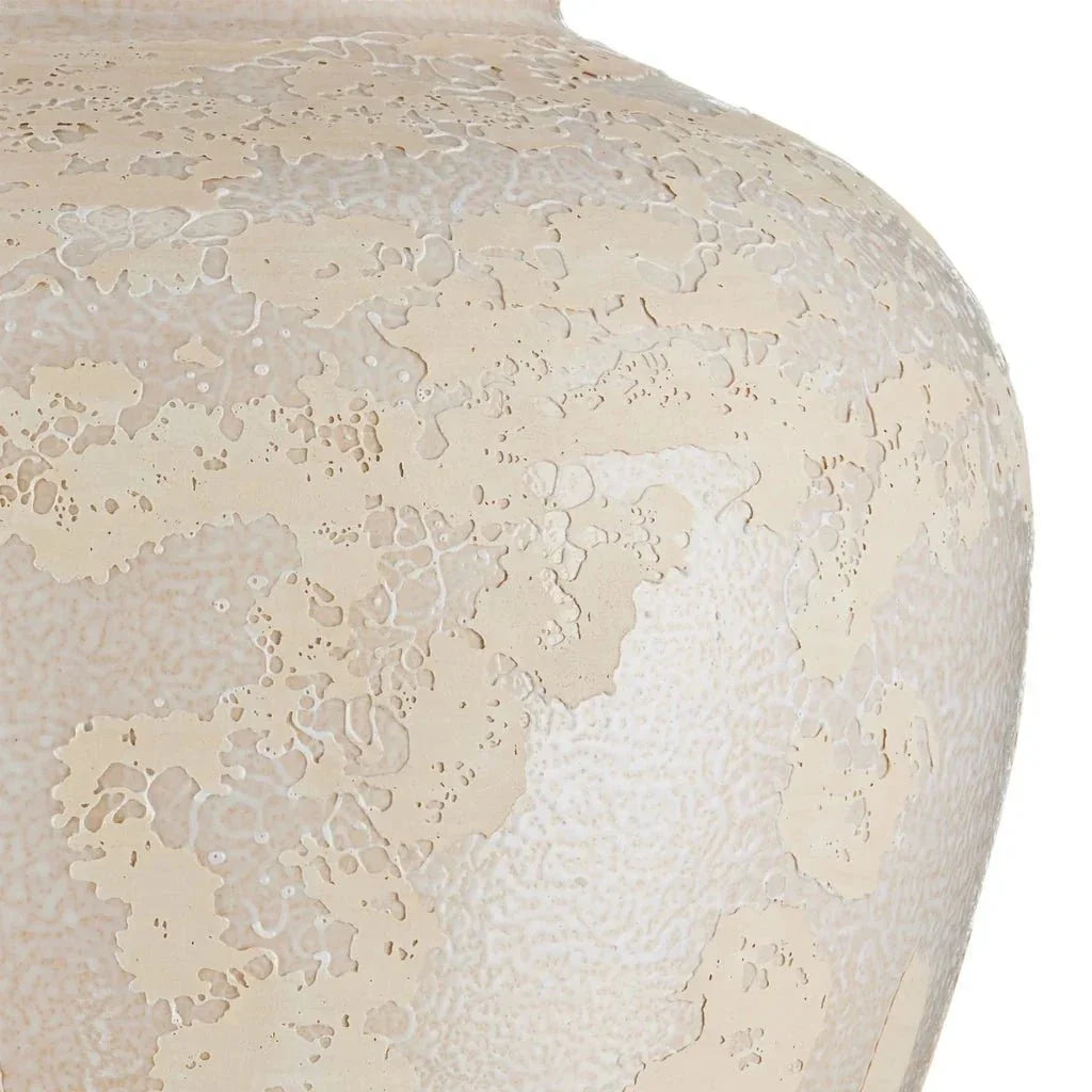 Mimi Ivory Textured Ceramic Table Lamp - LOOMLAN - Currey & Co - Table Lamps