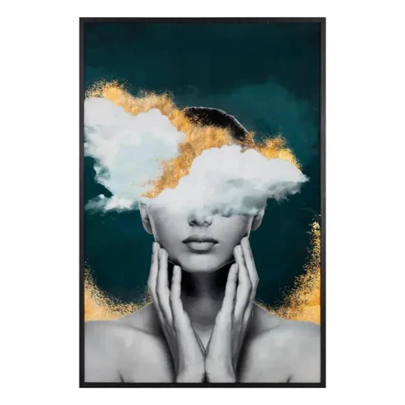 Mind Over Matter Black Framed Wall Art-Framed Wall Art-SUNPAN-LOOMLAN