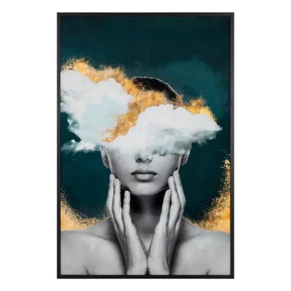 Mind Over Matter Black Framed Wall Art-Framed Wall Art-SUNPAN-LOOMLAN