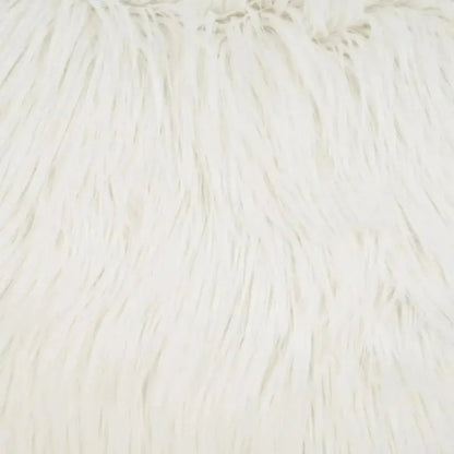 Minelli Faux Fur White Large Throw Pillow Insert - LOOMLAN - D.V. Kap - Throw Pillows