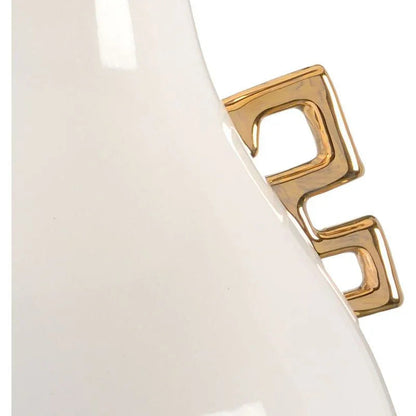 Ming White Glazed Ceramic Table Lamp - LOOMLAN - Wildwood - Table Lamps