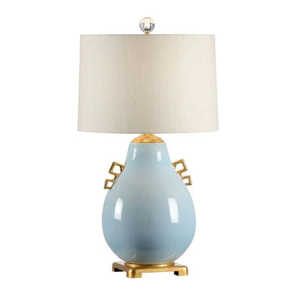 Ming White Glazed Ceramic Table Lamp - LOOMLAN - Wildwood - Table Lamps