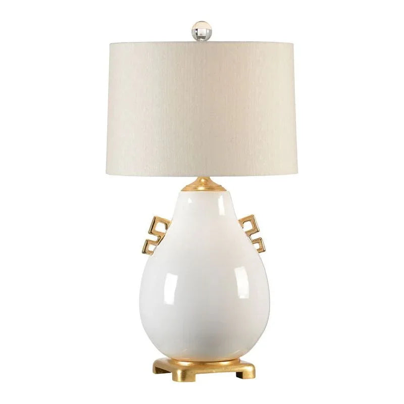 Wildwood Ming White Glazed Ceramic Table Lamp