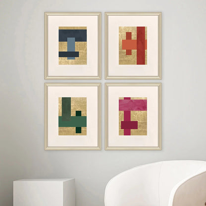Mini Colorblocks Multi Canvas Art 4PC