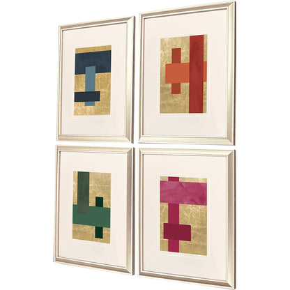Mini Colorblocks Multi Canvas Art 4PC