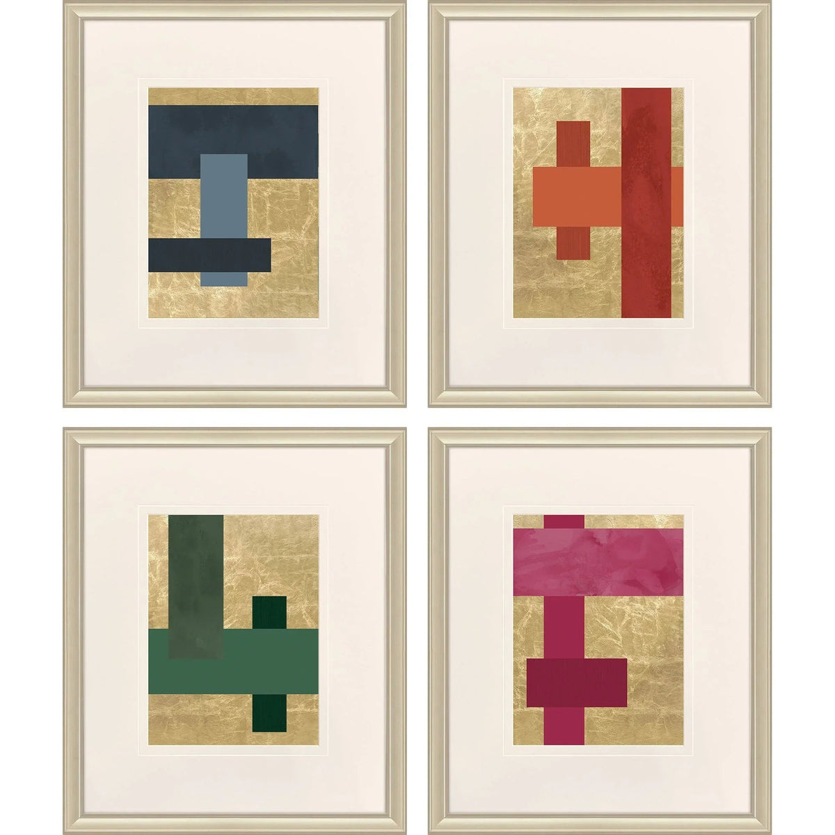 Mini Colorblocks Multi Framed Wall Art 4PC