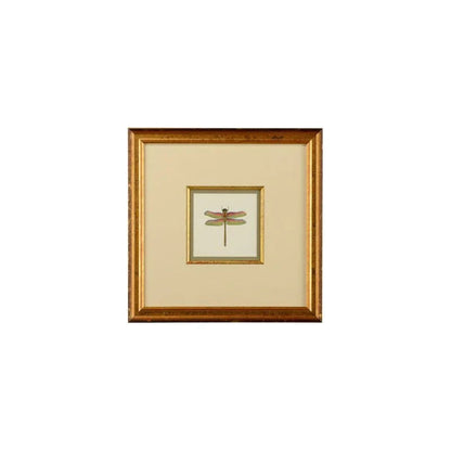 Miniature Dragonfly Gold Framed Artwork-Framed Wall Art-Chelsea House-Dragonfly III-LOOMLAN