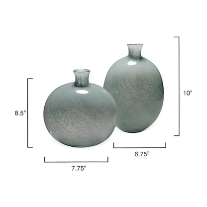 Minx Glass Decorative Vase (Set Of 2)