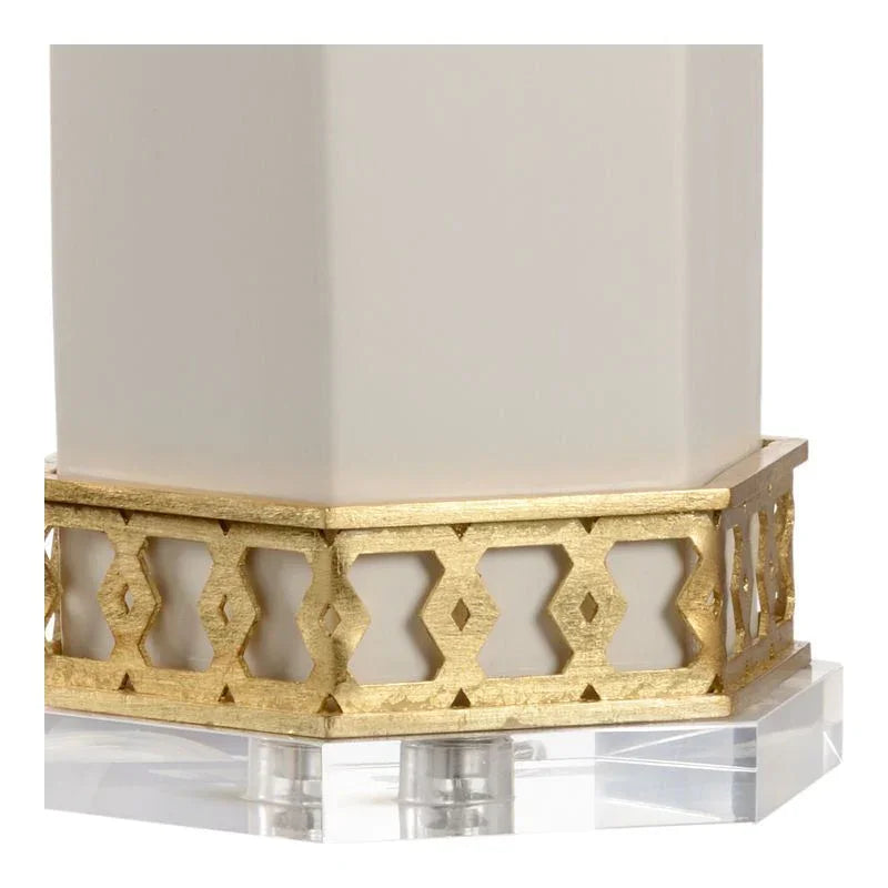 Miriam Hexagon Honeycomb - Shaped Table Lamp - LOOMLAN - Chelsea House - Table Lamps