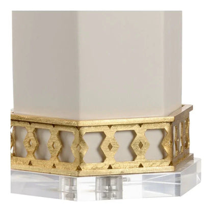 Miriam Hexagon Honeycomb - Shaped Table Lamp - LOOMLAN - Chelsea House - Table Lamps