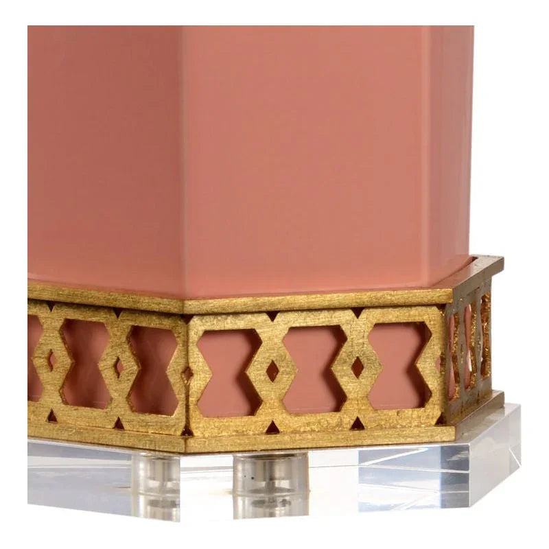 Miriam Hexagon Honeycomb - Shaped Table Lamp - LOOMLAN - Chelsea House - Table Lamps