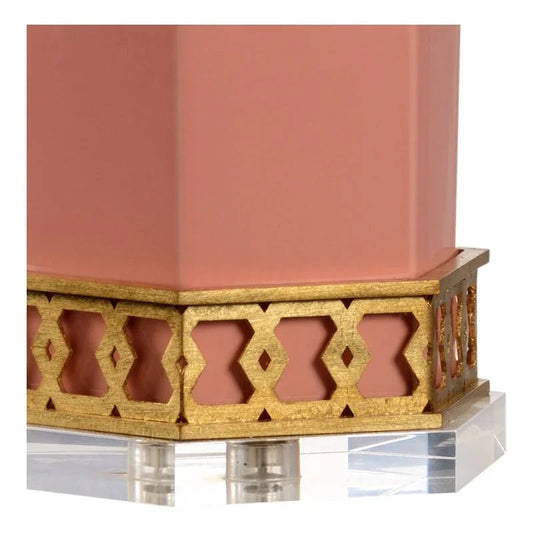 Miriam Hexagon Honeycomb - Shaped Table Lamp - LOOMLAN - Chelsea House - Table Lamps