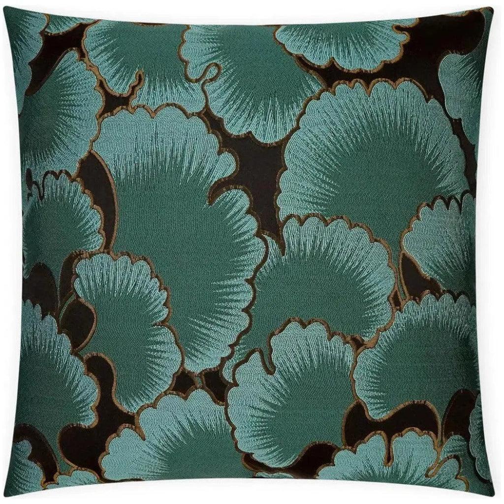 Misha Floral Turquoise Teal Large Throw Pillow Insert - LOOMLAN - D.V. Kap - Throw Pillows