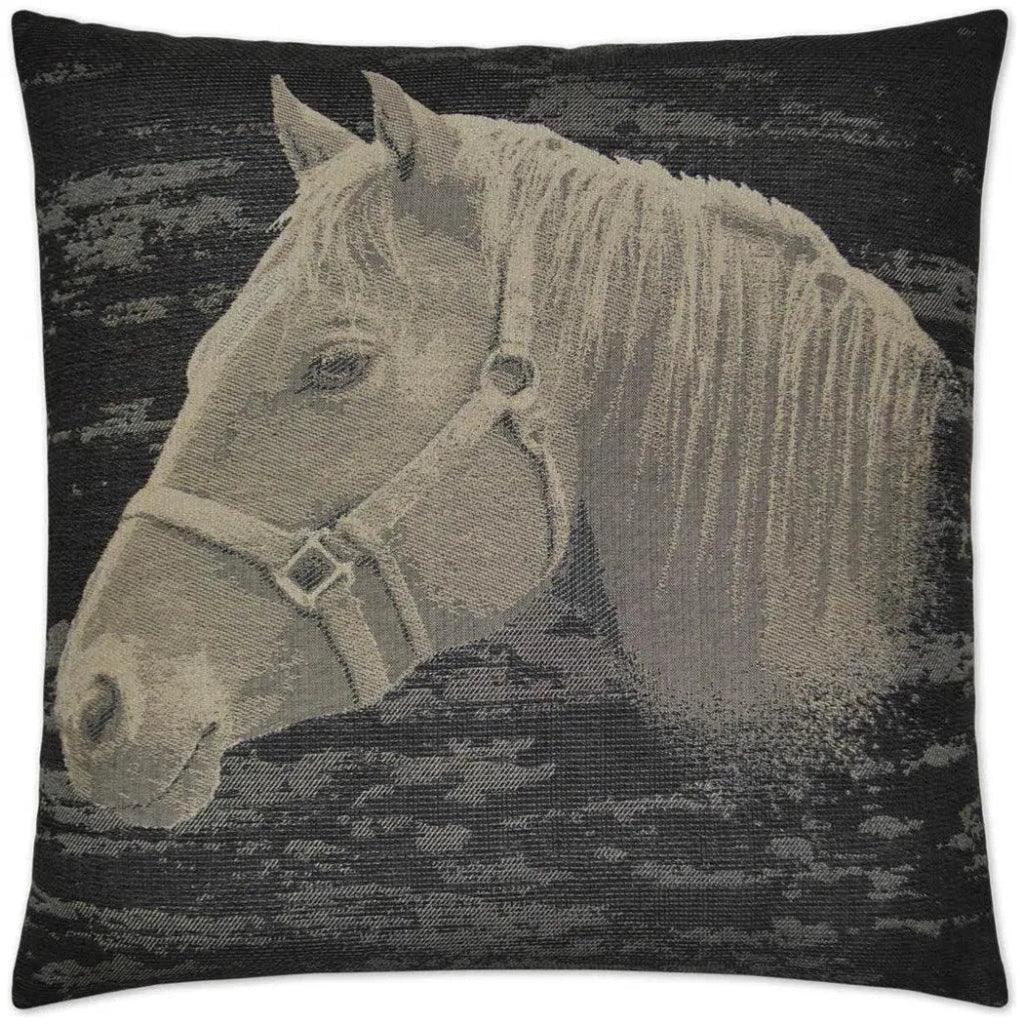 Mister Ed Black Throw Pillow With Insert - LOOMLAN - D.V. Kap - Throw Pillows