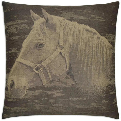 Mister Ed Brown Throw Pillow With Insert - LOOMLAN - D.V. Kap - Throw Pillows