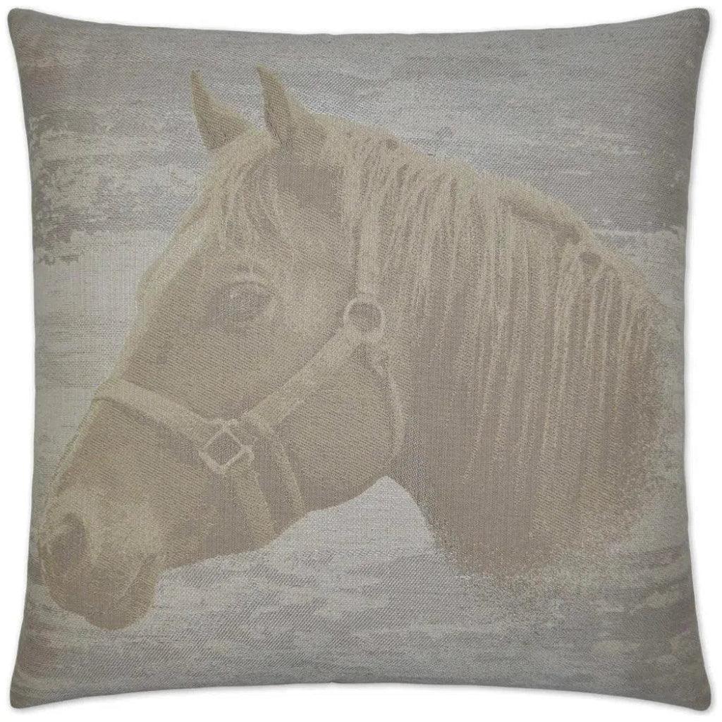 Mister Ed Grey Throw Pillow With Insert - LOOMLAN - D.V. Kap - Throw Pillows