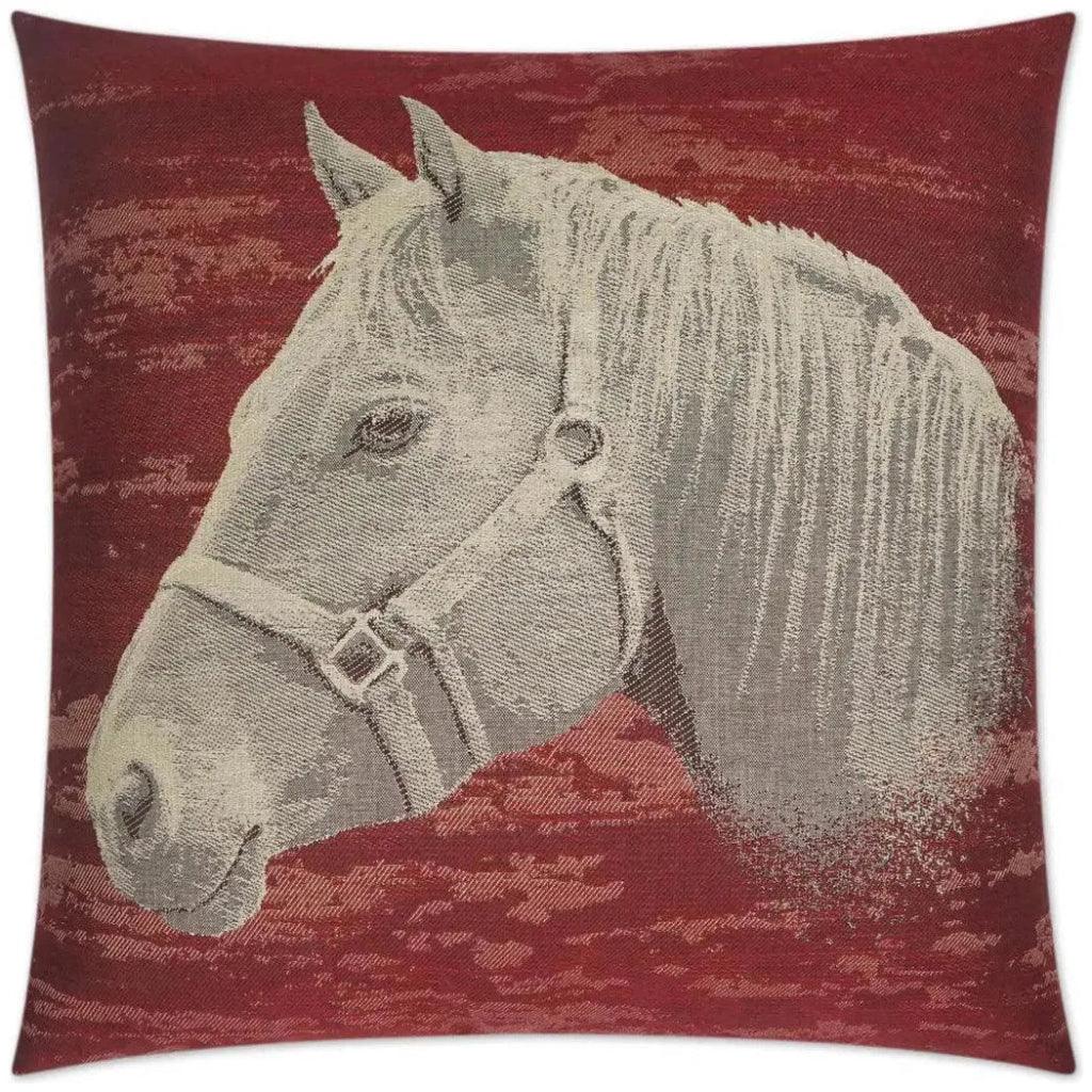 Mister Ed Red Throw Pillow With Insert - LOOMLAN - D.V. Kap - Throw Pillows